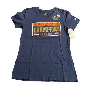 Nike Denver Broncos Mile High Magic Super Bowl Champions Women's T-Shirt Small‎